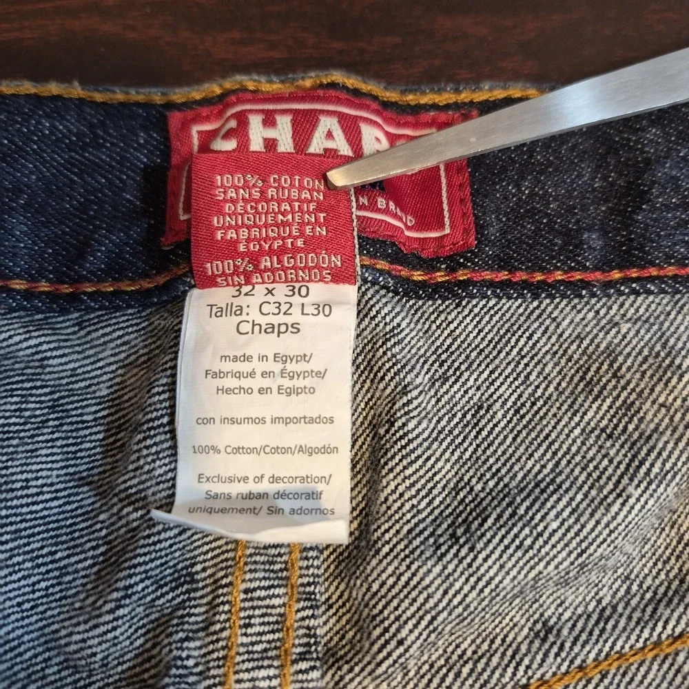 Chaps Denim Mens 32x30 Straight Jeans Quiet‎ Luxury Classic Americana Rugged